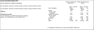 Leche Pascual 1l semidesnatada