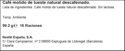 Caf&eacute; espresso intenso descafeinado Nescaf&eacute; Dolce Gusto 16 c&aacute;psulas