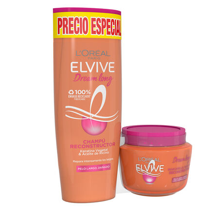 Mascarilla capilar Elvive 300ml dream long + champú