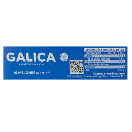 Almejones Galica 63g natural