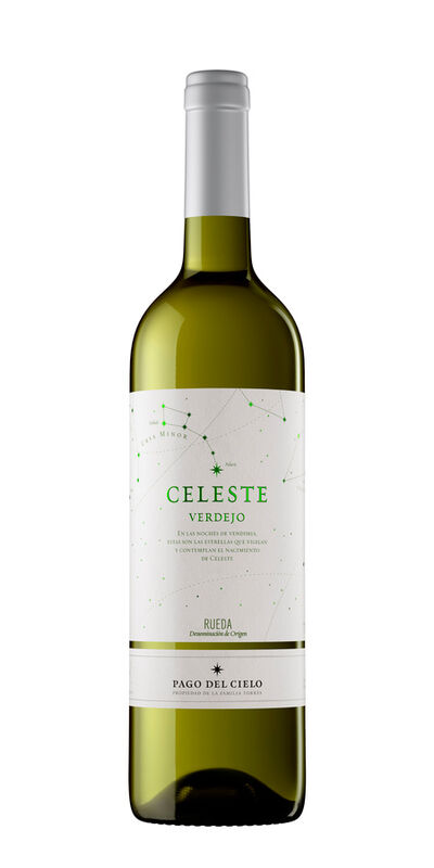 Vino blanco Verdejo denominación de origen rueda Celeste 75cl