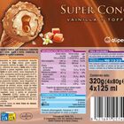 Helado super cono Alipende 4 uds vainilla-toffe