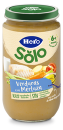 Tarro Hero Solo verdura merluza desde 8meses 235g