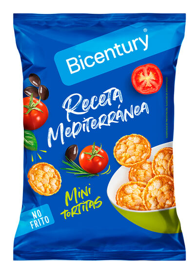 Tortitas de maíz mini nackis receta mediterránea Bicentury 70g