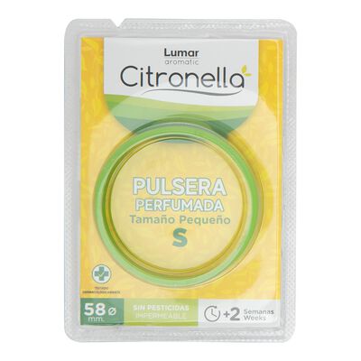 Insecticida pulsera perfumada citronella Lumar Talla S