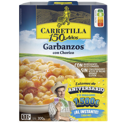 Garbanzos con chorizo Carretilla 300g