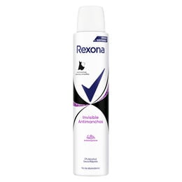 Desodorante spray Rexona 200ml invisible black&white sin alcohol
