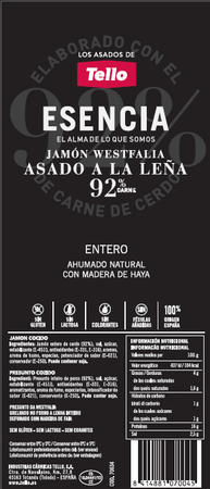 Lote: 250gr Jamón asado+250gr Queso Brie President