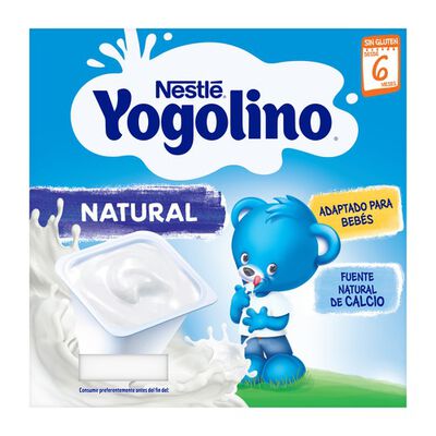 Postre Nestl&eacute; Yogolino natural desde 6 meses pack 4