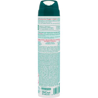 Ambientador spray desinfectante Sanytol 300ml hogar y tejidos menta