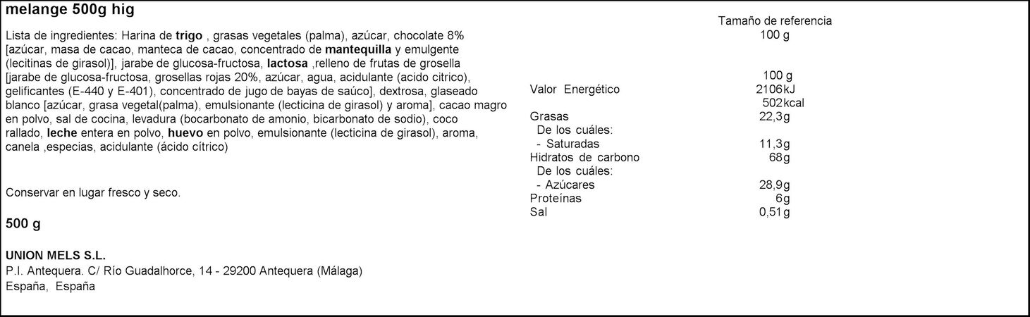Barquillos y galletas Mels 500g gran selección