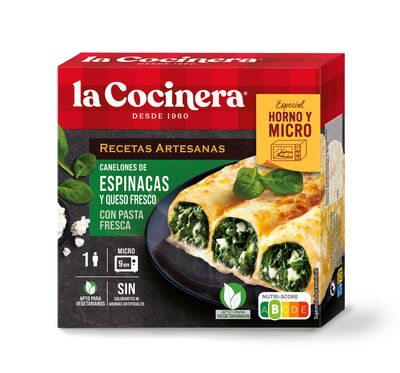 Canelones La Cocinera espinacas y queso 280g