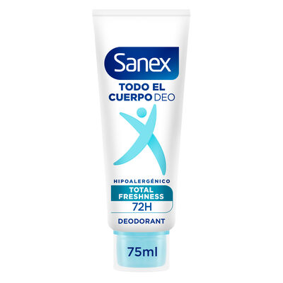 Desodorante en crema todo el cuerpo Freshness SANEX, tubo 75 ml