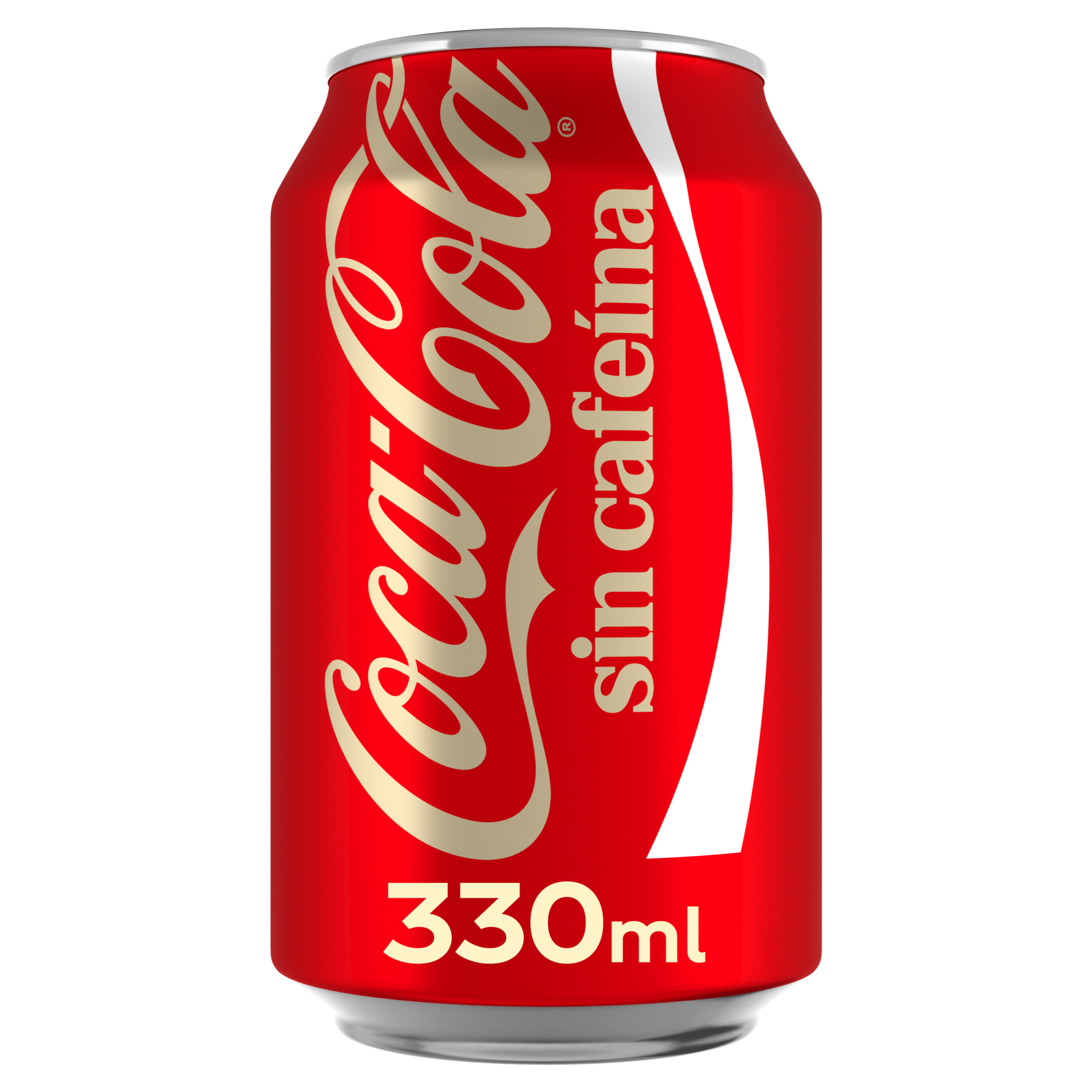 Refresco Coca-Cola lata 33cl sin cafeína