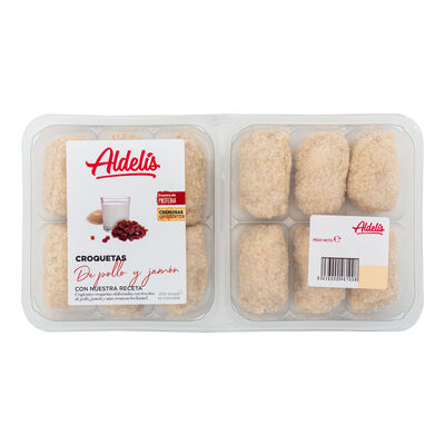 Croqueta de pollo y jam&oacute;n Aldelis 380g