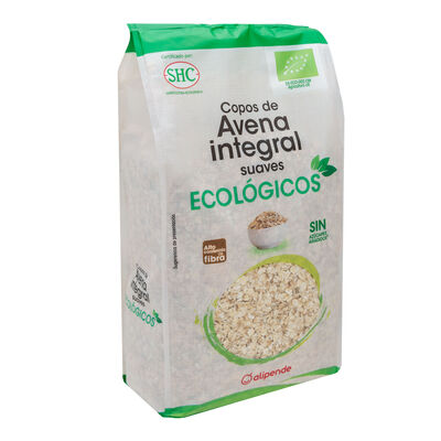 Copos de avena integrales ecológicos Alipende 1kg suave