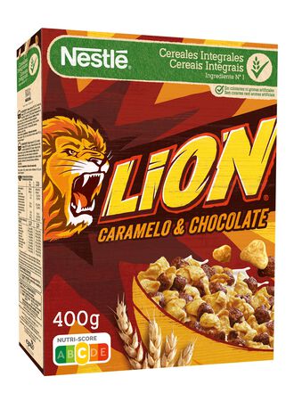 Cereales nestlé 400g Lion con caramelo y chocolate