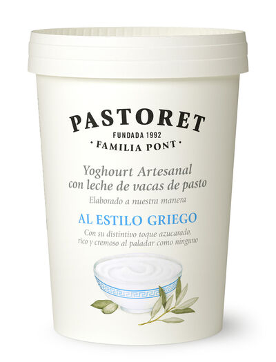 Yogur artesano al estilo griego PASTORET, tarrina 500 g