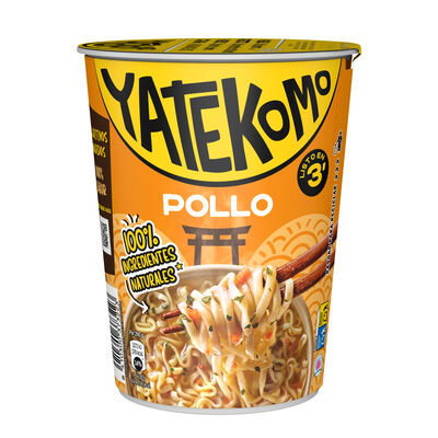 Fideos orientales sabor pollo Yatekomo 60g