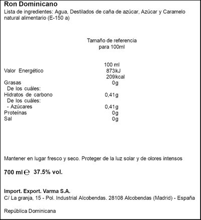 Ron a&ntilde;ejo Barcel&oacute; 70cl