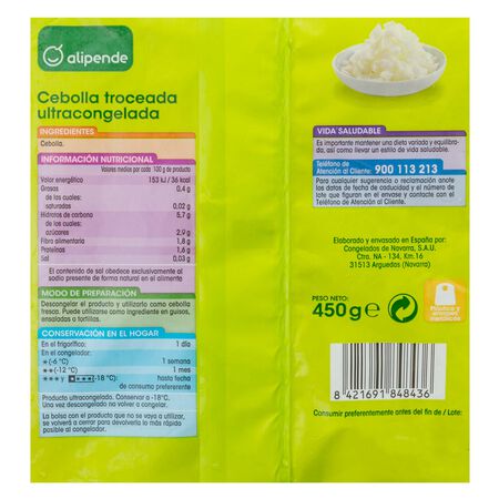 Cebolla Alipende 450g troceada