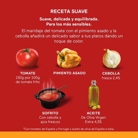 Tomate frito creaciones Orlando 495g receta suave