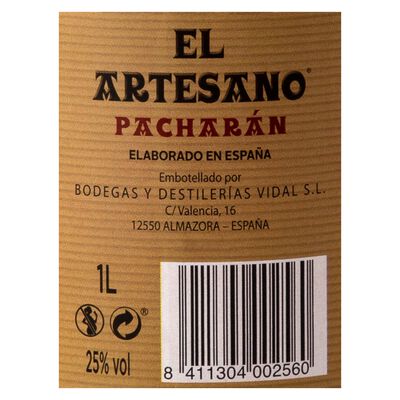 Pachar&aacute;n El Artesano 1l
