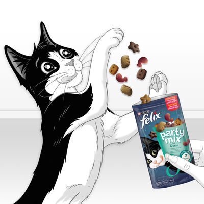 Snack gato F&eacute;lix Party Mix Ocean 60g