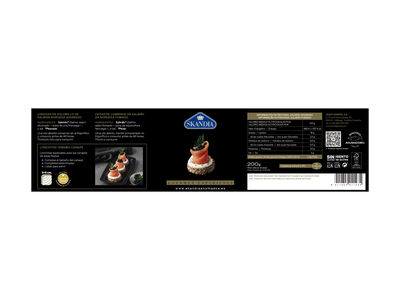 Solomillo de salm&oacute;n ahumado Skandia 200g + regalo esferificaciones de alga