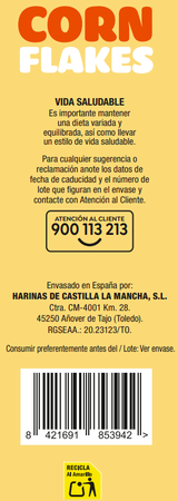 Copos de ma&iacute;z tostados Alipende 500g