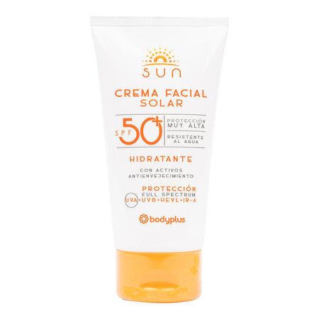 Crema solar facial Bodyplus FPS 50+