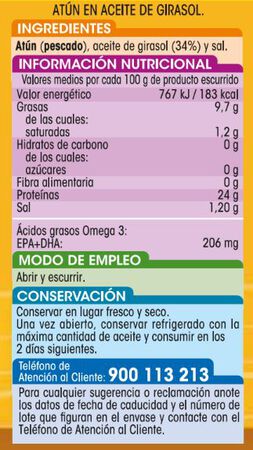 Atún en aceite de girasol Alipende XXL Pack3