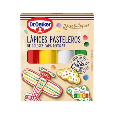 L&aacute;pices pasteleros de colores Dr Oetker 76g