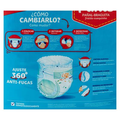 Pañales braga Dodot Pants talla 6 +15kg 27 uds