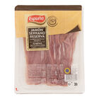 Jamon serrano RVA Espuña 120 gr lonchas.