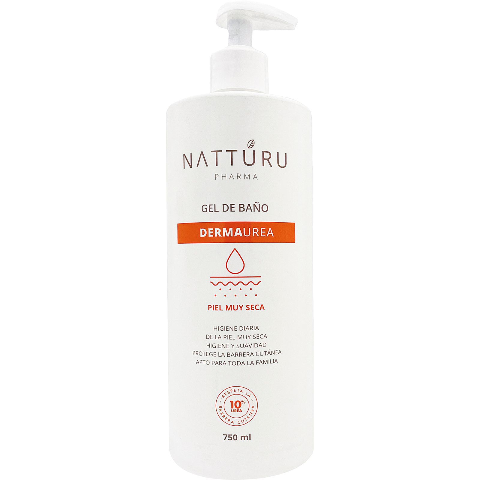 Gel de baño Natturu 750 ml Dermaurea Piel Seca