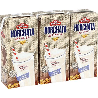 Horchata Chufa Mercader 200 ml Pack de 3