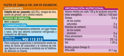 Filete de caballa Alipende pack-2 en escabeche