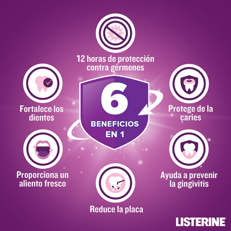 Enjuague bucal Listerine 500ml cuidado total menta