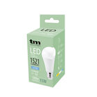 Bombilla Led esf&eacute;rica e27 pl&aacute;stico TM a65 15W fr&iacute;a