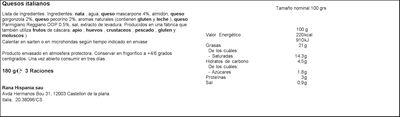Salsa fresca 4 quesos Rana 180g