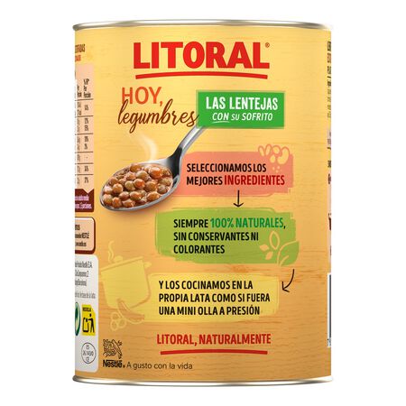 Lentejas de la abuela Litoral 425g
