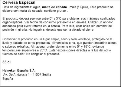 Cerveza rubia sin filtrar 0,0 El Águila 33cl
