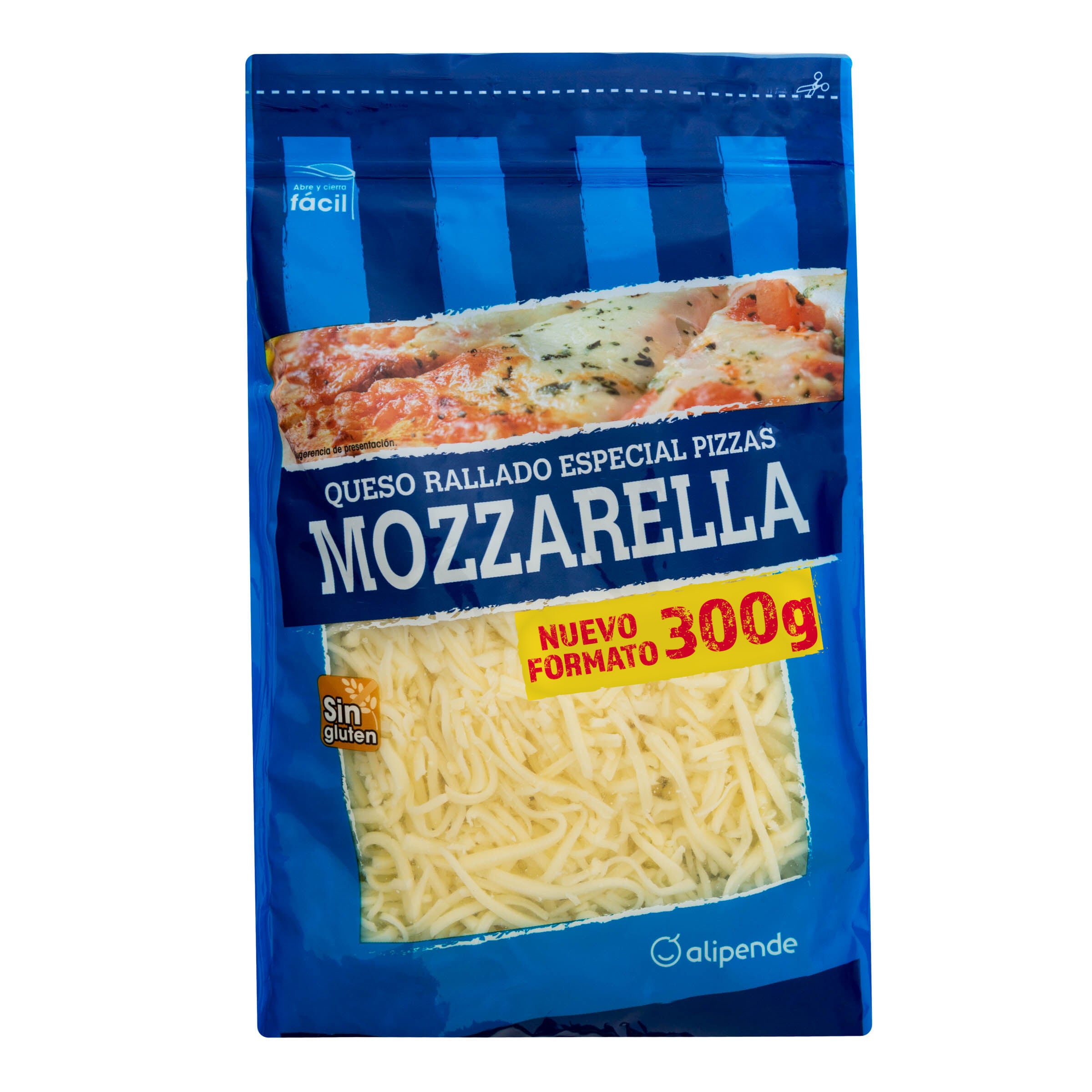 Queso mozzarella rallado Alipende 300 g