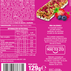 Barritas de cereales Alipende 129g con frutos rojos