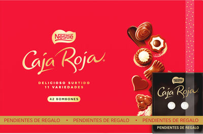 Bombones de Chocolate Caja Roja Nestlé Estuche 398g + Pendientes