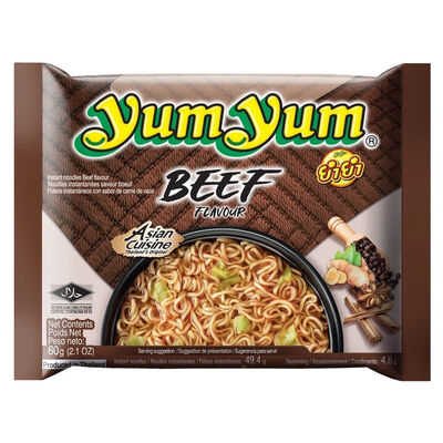 Fideos orientales instantáneos sabor ternera Yum Yum 60g