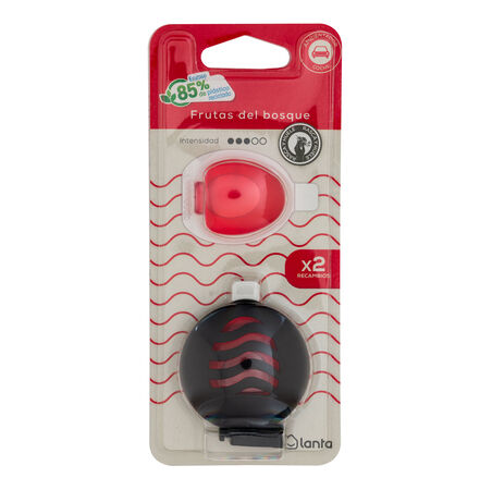 Ambientador coche Lanta 4,5ml 2 unidades frutas bosque