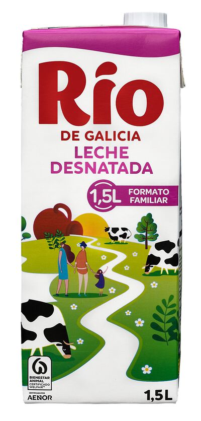 Leche R&iacute;o 1,5l desnatada brik