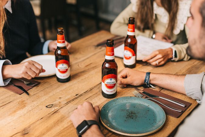 Cerveza rubia Amstel pack 6 botellas 25cl